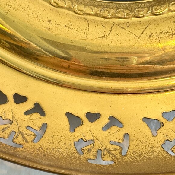 Vintage pair of Regency Bone China/Brass wall plates made in England - Picture 11 of 15